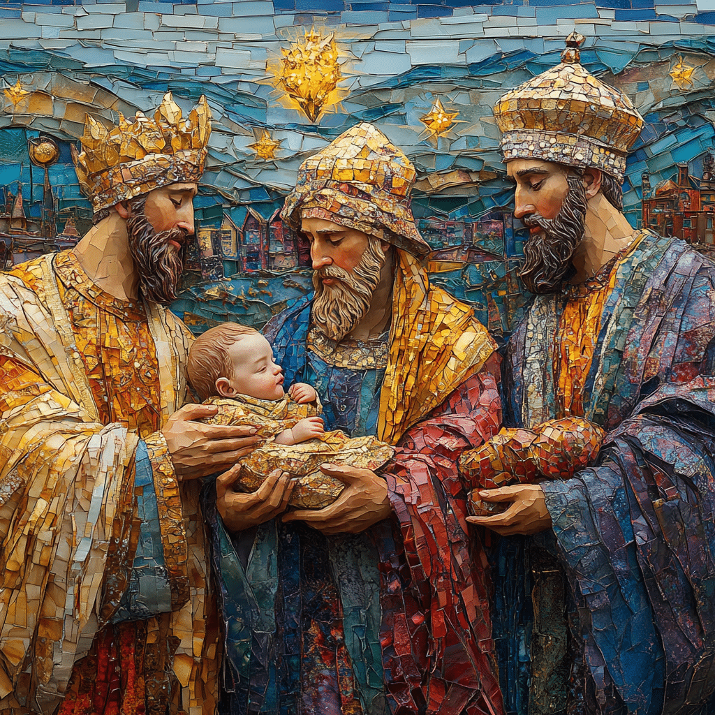 three wise men and a baby