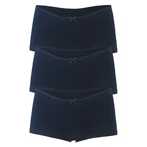 Allxwek Women Comfort Boxer Short Cotton Underwear Soft Boy Short Pack of BU L
