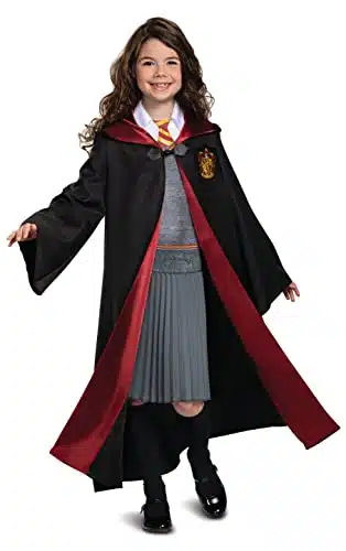 Disguise Harry Potter Hermione Granger Deluxe Girls Costume, Black & Red, Kids Size Small (x)