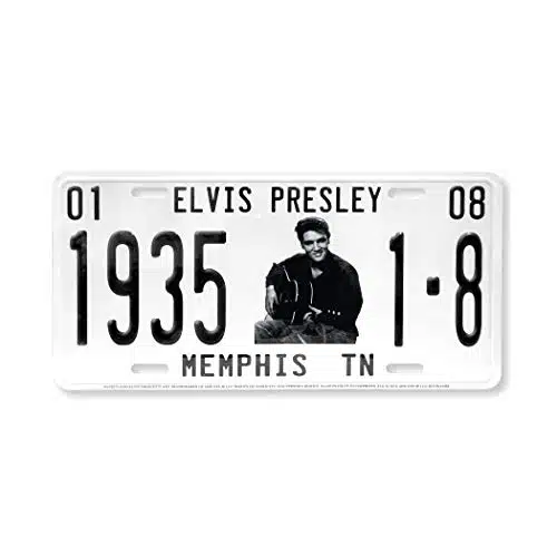 BATEMEN Midsouth Products White Elvis Presley emphis TN Vehicle License Plate