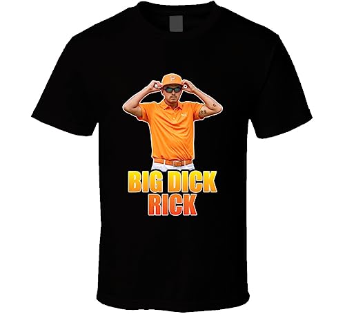 Big Dick Rick Rickie Fowler Funny Golf Fan T Shirt XL Black