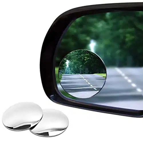 Blind Spot Mirrors Pack Inch Oval Rear View Convex Mirror for CarsSUVsMotorcyclesTrucksTrailersSnowmobilesBicyclesRVsBoatsGolf Carts with Rust Resistant Frame HD Real Glass