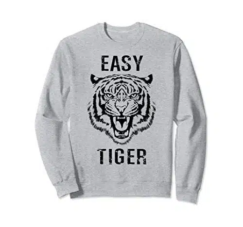 Easy Tiger Trendy Animal Print Graphic Roar Sweatshirt