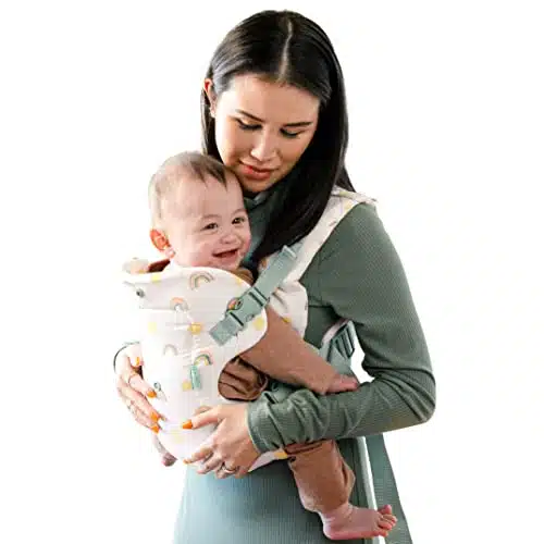 Infantino Flip Advanced in Carrier   Ergonomic, Convertible, face in and face Out Front and Back Carry for Newborns and Older Babies lbs, Rainbow
