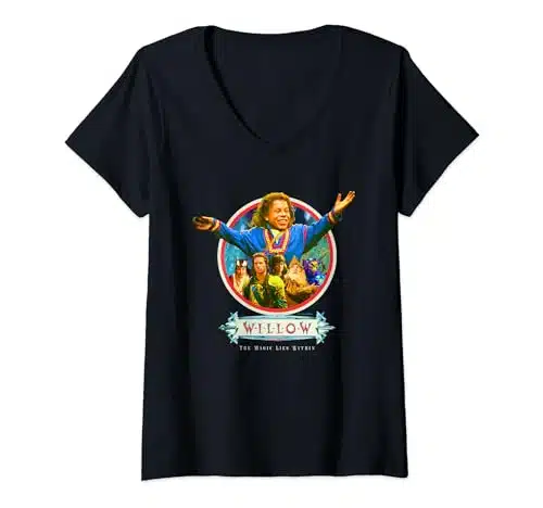 Lucasfilm Willow Movie Willow Ufgood Triumphant V Neck T Shirt