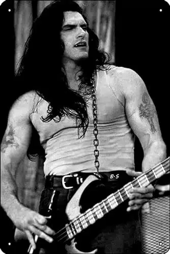 Peter Steele B&W Version Poster Metal Tin Sign X Inch Funny Man Cave Home Office Bar Decor