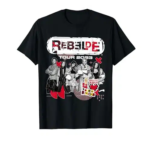 RBD Rebelde Tour , Rebelde Concert. T Shirt