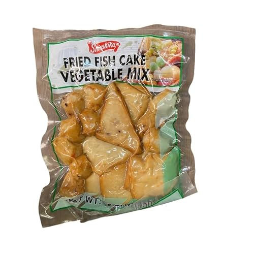 Shirakiku Fried Fish Cake Vegetable Mix. Traditional Japanese Dish. Asian Dish. Crunchy Fish Cake. Nutrient Rich Option. Versatile Ingredient â Oz (pack of )
