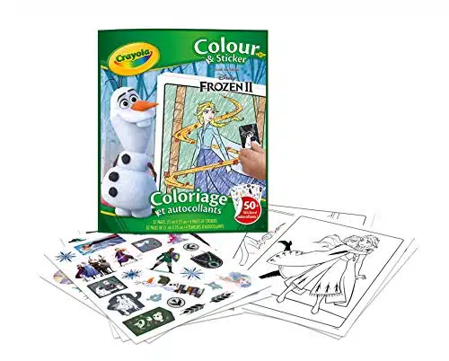 Crayola Frozen Coloring Pages & Sticker Book, Gift for Kids, Ages , , ,