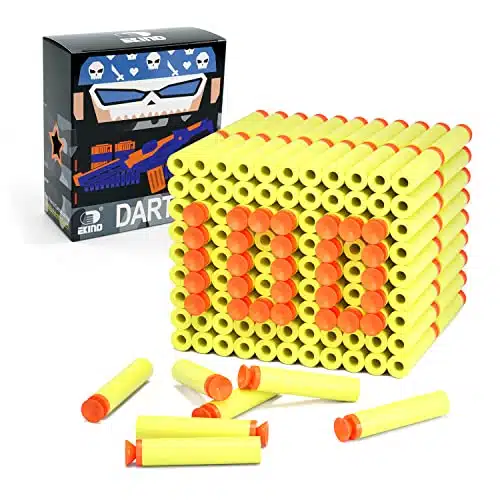 EKIND Pcs Suction Darts Refill Pack Foam Bullet Compatible for NERF N Strike Series Blaster (Yellow)