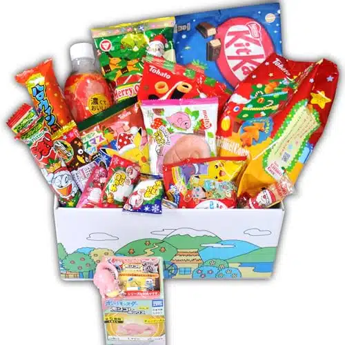 Japanese Snacks Dagashiya Box Pack Count Individual Wrapped Gift Package Treats Mini Bar Assortments Japanes Party supplies food