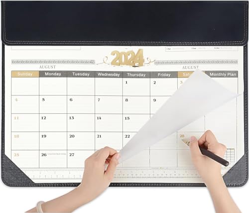 WAYRANK Desk Calendar September December , Large Mouse Mat Pad, x''