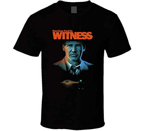 Witness Harrison Ford 's Drama Movie T Shirt L Black
