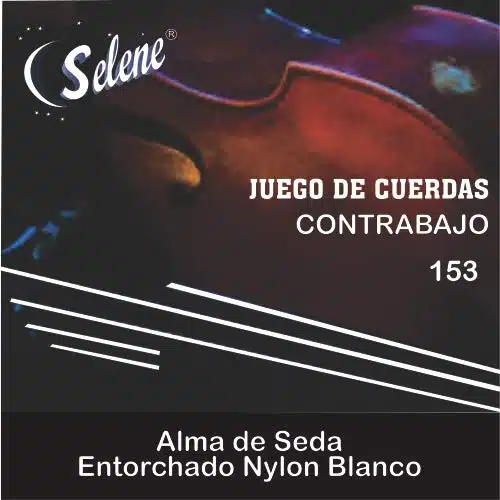 Contrabajo Tololoche Double Bass Strings, Selene (Full Set, Strings), Cuerdas para ContrabajoTololoche (White)