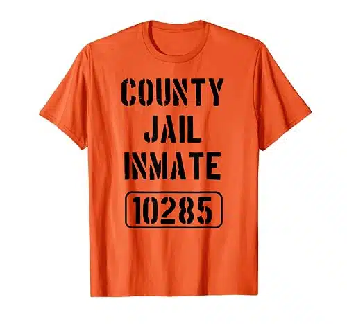 County Jail Shirt  Prison Inmate Novelty Tee