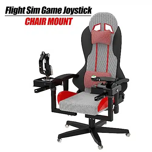 EG STARTS Set Flight Sim Game Joystick Throttle & Hotas Chair Mounts Systems Compatible Logitech X, X, XPro, Thrustmaster T Flight Hotas, T., TCA Stick Seat Bracket