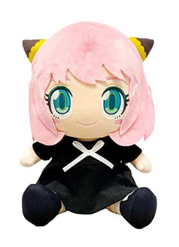 Great Eastern Entertainment Spy X Family   Anya Forger Black Dress Sitting Pose Plush H