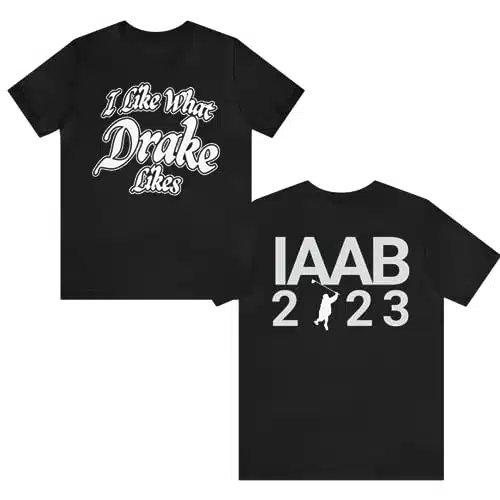 I Like What Drake Likes It's All A Blur Tour IAAB T Shirt Official Front + Back Design Seen on Drake Khaled IG  Concert (as, Alpha, l, Regular, Regular, Black)