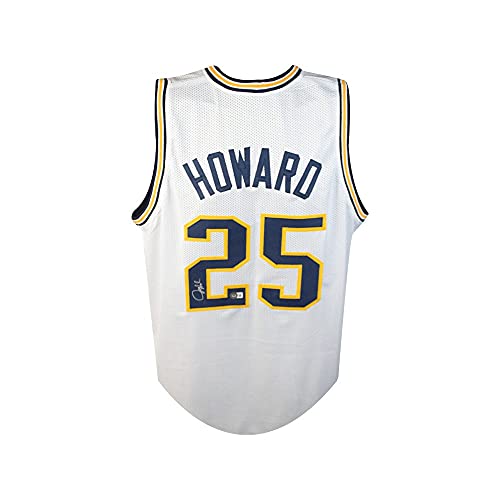 Juwan Howard Autographed Michigan Wolverines Custom White Basketball Jersey   BAS COA