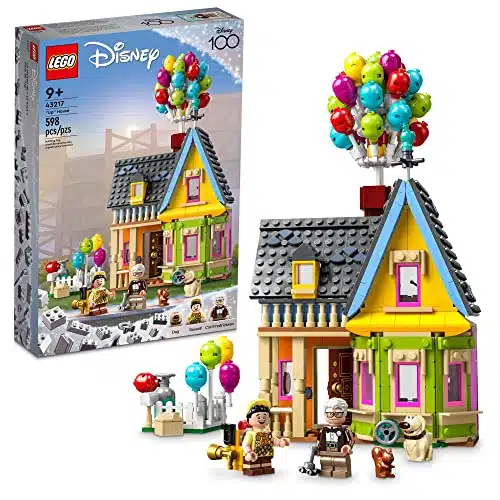 LEGO Disney and Pixar Up House Disney Celebration Classic Building Toy Set for Kids and Movie Fans Ages and Up, A Fun Gift for Disney Fans and Anyone Who Loves Creative Play,