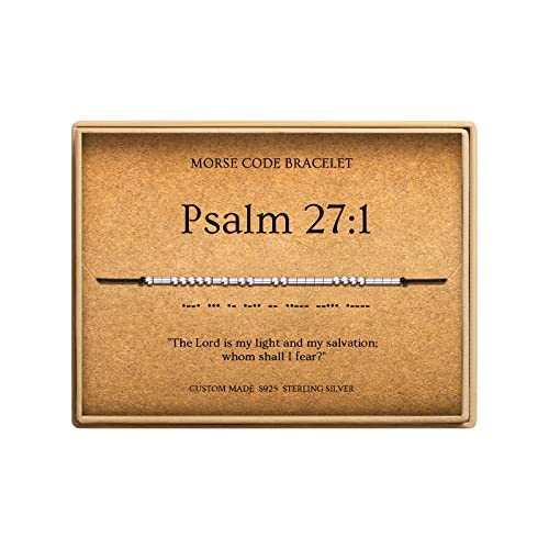 Loved Creations Psalm Bible Braclet Encouragement Bracelets Gift for Best Friends Christian Gifts