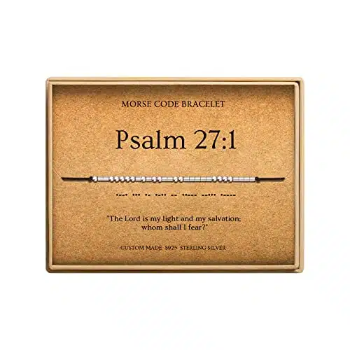 Loved Creations Psalm Bible Braclet Encouragement Bracelets Gift for Best Friends Christian Gifts