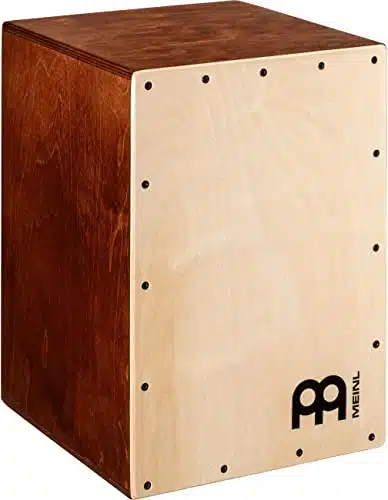 Meinl Percussion Jam Cajon Box Drum with Snare and Bass Tone for Acoustic Music  Made in Europe  Baltic Birch Wood, Play with Your Hands, Year Warranty (JCLBNT)