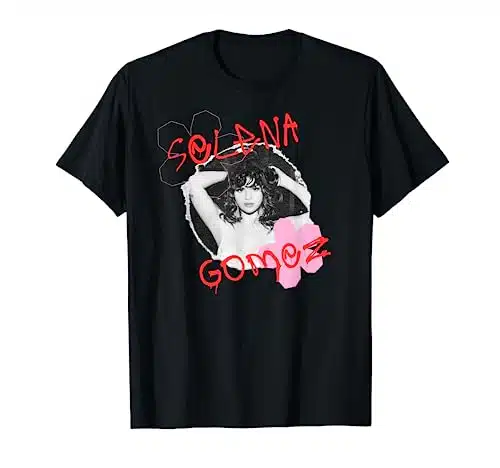 Official Selena Gomez Flower Photo T Shirt