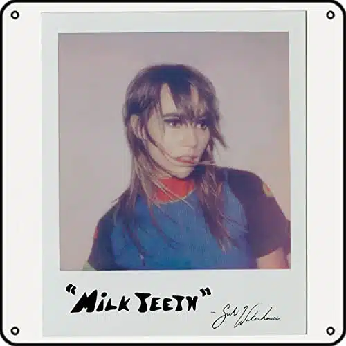 Suki Waterhouse (Milk Teeth) Album Cover Poster   Vintage Musical Metal Sign Funny Man Cave Decor Anime TV Show Poster Art For Cafe Restaurant Home Metal Wall Tin Sign Retro G