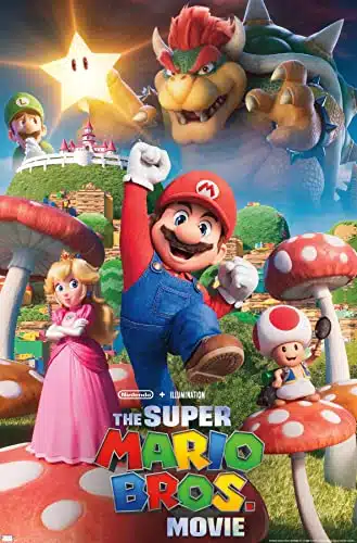 Trends International The Super Mario Bros. Movie   Mushroom Kingdom Key Art Wall Poster