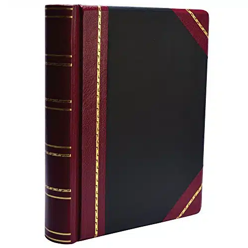 Wilson Jones Minute Book, Binder Only, Letter Size, Page Capacity, Imitation Leather, Red and Black ( )