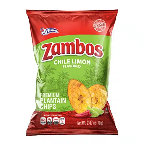 Zambos Plantain Chips Chile Limon, Oz (Pack of )