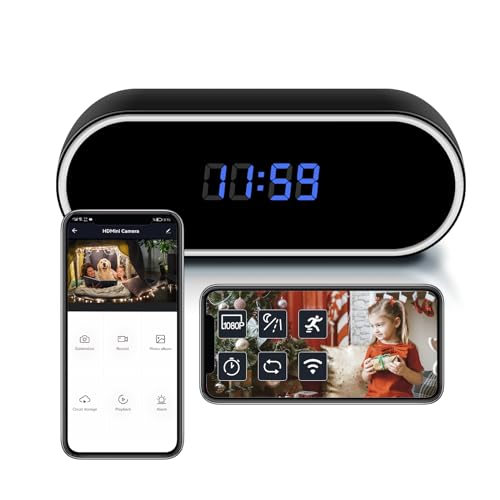 icamdoor Hidden Camera Detector   P WiFi Security Camera   Nanny Cam Night Vision Motion Detection Time Format for Indoor Home Office Safety
