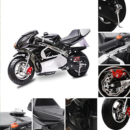 FRP cc Stroke Pocket Bike   EPA Approved Mini for Kids, Max Weight LB, Streamline Style Gas with Strong Dual Brakes, Racing Rocket Max Speed mph