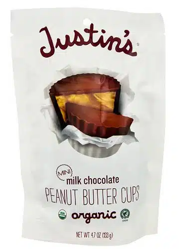 Justin's Organic Mini Peanut Butter Cups Milk Chocolate    oz   pc