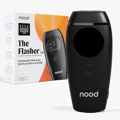 NEW Flasher by Nood, IPL Laser Hair Removal Device for Men and Women, Pain free and Permanent Results, Safe for Whole Body Treatment