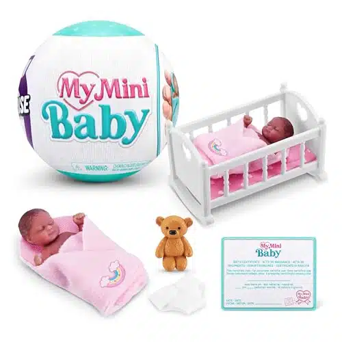 Surprise My Mini Baby Series by ZURU, Collectible Mystery Capsule, Toy for Girls, Realistic Miniature Baby, Playset and Accessories