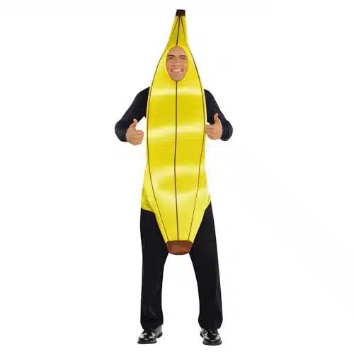 SPUNICOS Unisex Adult Banana Costume Christmas Costume for Families Get Together Fun Run Party